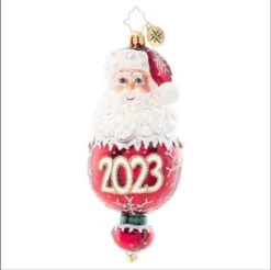 2023 New Year Elegance Glass Ornament