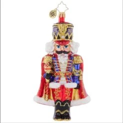 2023 Holiday Elegance Nutcracker Glass Ornament