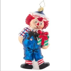 2023 Raggedy Presents Glass Ornament