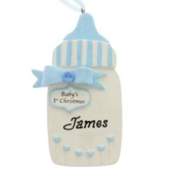 First Christmas Baby Boy Bottle -Esquire Shop 104020 1