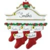 Stocking Mantle Family Of 5 -Esquire Shop 104228 p