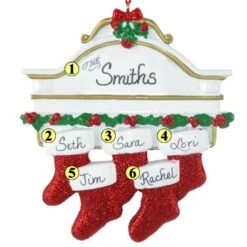 Stocking Mantle Family Of 5