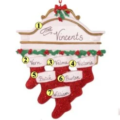 Stocking Mantle Family Of 6