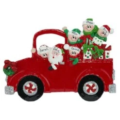 Christmas Truck Family Of 6 -Esquire Shop 104390 1