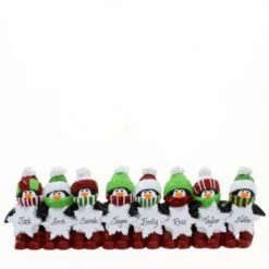 Penguin Snowflake Family Of 8 -Esquire Shop 104910 1