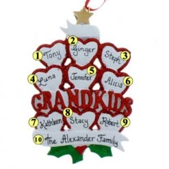 NIne Grandkids Ornament