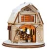 Reindeer Barn Ornament -Esquire Shop 112015 1