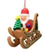 Santa In Sled Ornament -Esquire Shop 125094 1