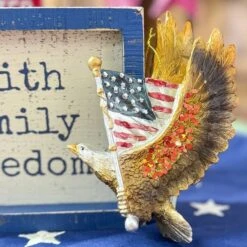 Patriotic Eagle With American Flag