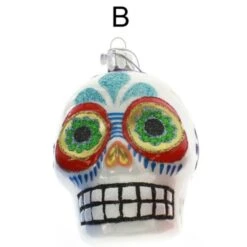 Sugar Skull Ornament -Esquire Shop 151342 3
