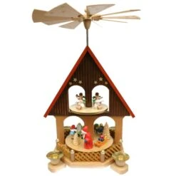 Santa With Angels Pyramid