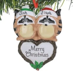 Racoon Couple Ornament -Esquire Shop 1682 2