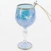 Blue Wine Glass Ornament