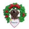 Chocolate Lab With Wreath -Esquire Shop 2027 p