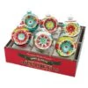 Festive Fete 6 Count 3.25" Decorated Reflector Rounds -Esquire Shop 4027884 1