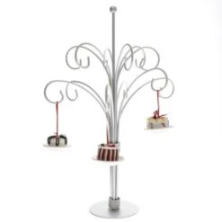 Silver 12 Arm Ornament Stand -Esquire Shop 408026 3