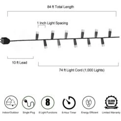 1000 Cool White Compact Light Set 12 1000 Cool White Compact Light Set -Esquire Shop 440201 5