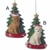 Labradoodle With Christmas Tree Ornament -Esquire Shop 495661 1