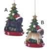 Pug With Christmas Tree Ornament -Esquire Shop 495662 1