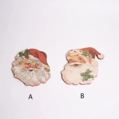 Retro Santa Face Ornament