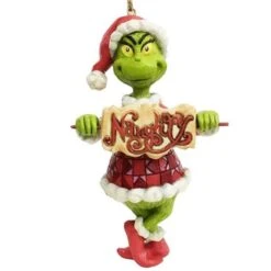 Grinch With Naughty And Nice Sign