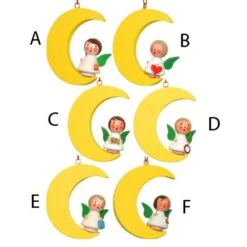 Angels On Moon Ornament