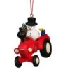 Tractor With Snowman Ornament 2 Tractor With Snowman Ornament -Esquire Shop 501761 1