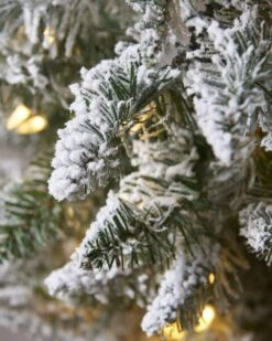 4.5ft Flocked Potted Tree With LED Lights 8 4.5ft Flocked Potted Tree With LED Lights -Esquire Shop 502025 3