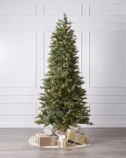 7.5ft Slim Grandview Pine Tree With Clear LED Lights