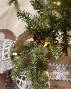 7.5ft Slim Grandview Pine Tree With Clear LED Lights 10 7.5ft Slim Grandview Pine Tree With Clear LED Lights -Esquire Shop 502056 3