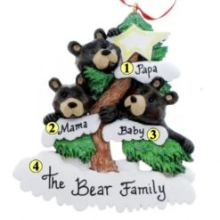 Bears On Tree Family Of 3