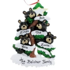 Bears On Tree Family Of 5 -Esquire Shop 503978 1