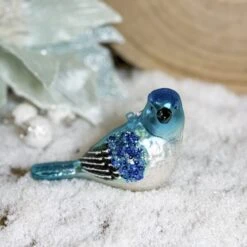 Glass Bluebird Ornament