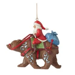 Santa Riding Bear Ornament -Esquire Shop 6011497 3