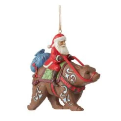 Santa Riding Bear Ornament -Esquire Shop 6011497 4