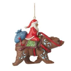 Santa Riding Bear Ornament -Esquire Shop 6011497 5
