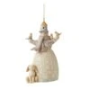 White Woodland Snowman Ornament
