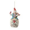 Snowman With Cardinal Ornament -Esquire Shop 6011673 1