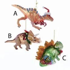 Glass Dinosaur Ornament