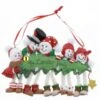 Snowman With Tree Family Of 5 -Esquire Shop 750027 p