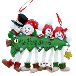 Snow Tree Family Of 4