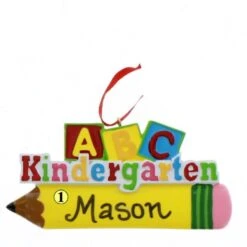 Kindergarten Pencil Ornament