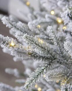 7ft Snowy Norway Spruce Tree With LED Lights -Esquire Shop 9690495 5