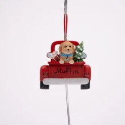 Goldendoodle In Back Of Truck -Esquire Shop A1940GD 1