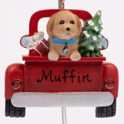 Goldendoodle In Back Of Truck -Esquire Shop A1940GD 2