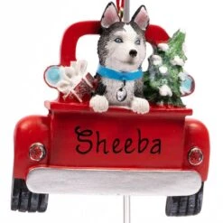 Husky In Back Of Truck -Esquire Shop A1940HU 2