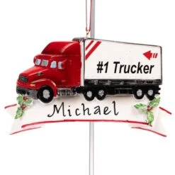 #1 Trucker Ornament -Esquire Shop A2037 2