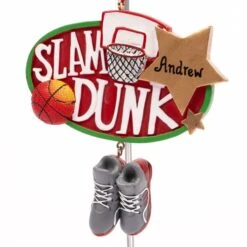 Basketball Slam Dunk Ornament -Esquire Shop A2046 2