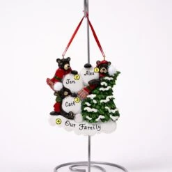 Black Bear Snowball Family Of 3