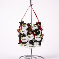 Black Bear Snowball Family Of 6